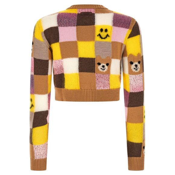 Smiley® E Moschino Women's Teddy Bear Cardigan